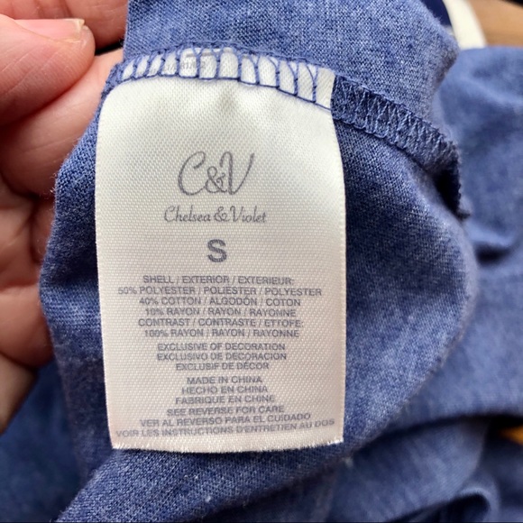 Sleeveless embroidered vneck flowy tank top - Picture 5 of 6